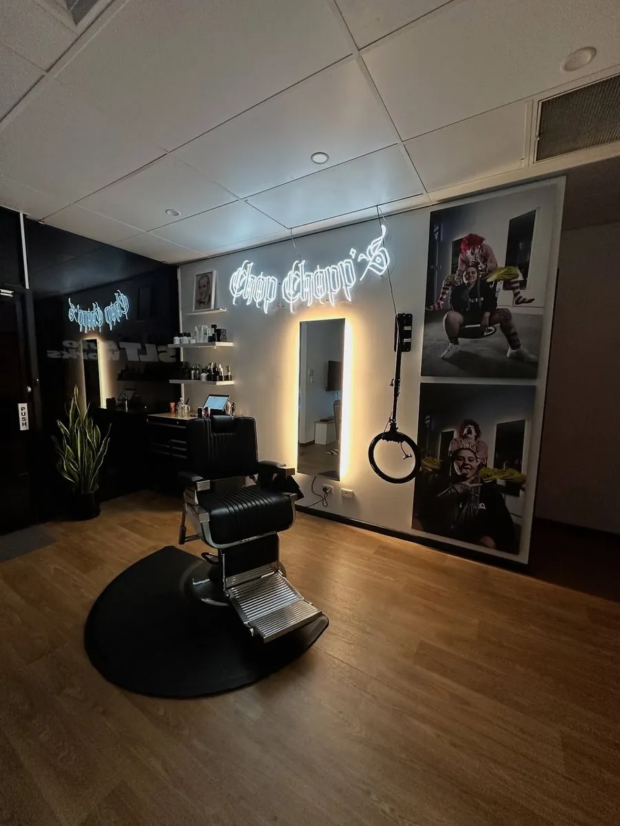 Inside Chop Chopp's Barbershop at 152 Ashley Street, Underdale
